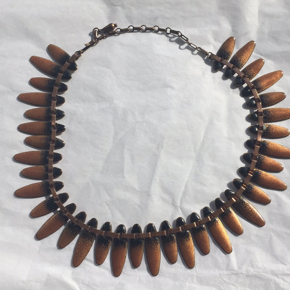 Copper, hand made necklace